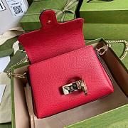 GUCCI | Small Dollar Calfskin Interlocking G Red - 607720 - 22x15x7cm - 5