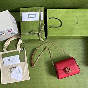 GUCCI | Small Dollar Calfskin Interlocking G Red - 607720 - 22x15x7cm - 6