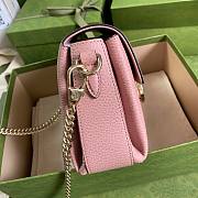 GUCCI | Small Dollar Calfskin Interlocking G Pink - 607720 - 22x15x7cm - 6