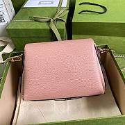 GUCCI | Small Dollar Calfskin Interlocking G Pink - 607720 - 22x15x7cm - 3