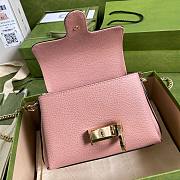 GUCCI | Small Dollar Calfskin Interlocking G Pink - 607720 - 22x15x7cm - 2