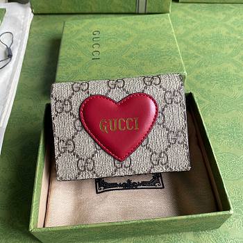 GUCCI | Valentine's Day card case wallet - 648848 - 11 x 8.5 x 3 cm