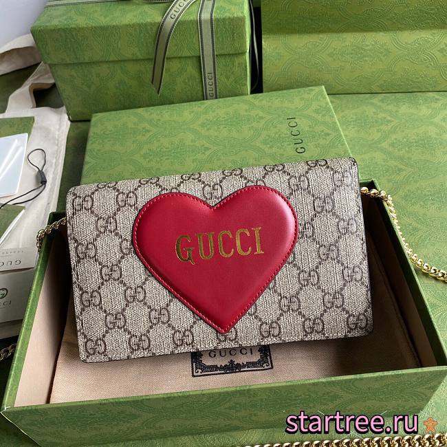 GUCCI | Valentine's day chain card case wallet - 648948 - 20 x 12.5 x 4 cm - 1