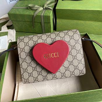 GUCCI | Valentine's Day Mini Bag - 637048 - 20.5 x 15.5 x 6 cm