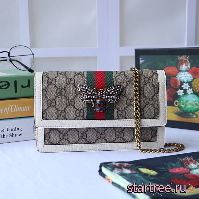 GUCCI | Queen Margaret mini GG bag White - 476079 - 20x12.5x4cm - 1