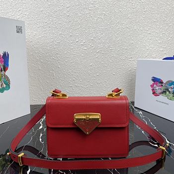 PRADA | Saffiano leather Symbole Red bag - 1BD270 - 20x14x7cm