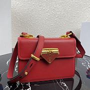PRADA | Saffiano leather Symbole Red bag - 1BD270 - 20x14x7cm - 3