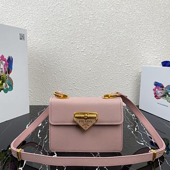 PRADA | Saffiano leather Symbole Pink bag - 1BD270 - 20x14x7cm