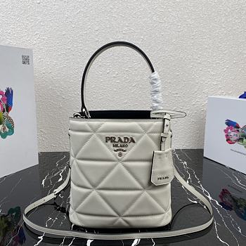 PRADA | Spectrum leather White bag - 1BA319 - 21.5x20x12.5cm