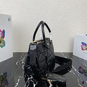 PRADA | System Nappa Patchwork Tote Black Bag - 1BA863 - 28×20×12cm - 2