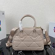 PRADA | System Nappa Patchwork Tote Beige Bag - 1BA863 - 28×20×12cm - 6