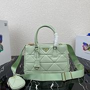 PRADA | System Nappa Patchwork Tote Mint Bag - 1BA863 - 28×20×12cm - 1