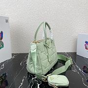 PRADA | System Nappa Patchwork Tote Mint Bag - 1BA863 - 28×20×12cm - 6