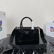 PRADA | Black Galleria brushed leather small bag - 1BA896 - 24x17x11cm - 1