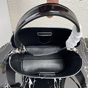 PRADA | Black Panier brushed leather bag - 1BA319 - 22x23x13cm - 6