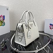 PRADA | Medium White Saffiano leather bag - 1BA297 - 26x20x13.5cm - 4