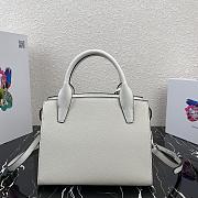 PRADA | Medium White Saffiano leather bag - 1BA297 - 26x20x13.5cm - 2