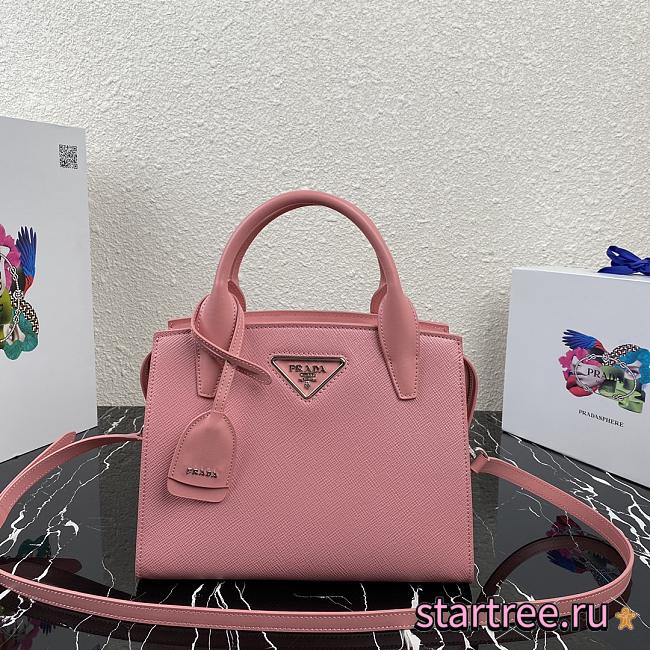 PRADA | Medium Pink Saffiano leather bag - 1BA297 - 26x20x13.5cm - 1