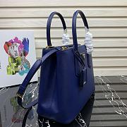 PRADA | Blue Medium Galleria Saffiano leather bag - 1BA232 - 31×22.5×13.5cm - 6