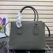 PRADA | Grey Medium Galleria Saffiano leather bag - 1BA232 - 31×22.5×13.5cm - 4