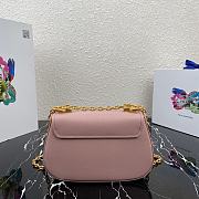 PRADA | Pink Saffiano leather shoulder bag - 1BD275 - 22x14x6.5cm - 6