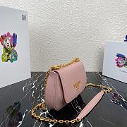 PRADA | Pink Saffiano leather shoulder bag - 1BD275 - 22x14x6.5cm - 3