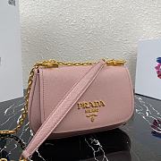 PRADA | Pink Saffiano leather shoulder bag - 1BD275 - 22x14x6.5cm - 2