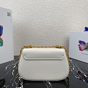 PRADA | White Saffiano leather shoulder bag - 1BD275 - 22x14x6.5cm - 2