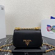 PRADA | Black Saffiano leather shoulder bag - 1BD275 - 22x14x6.5cm - 1