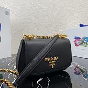 PRADA | Black Saffiano leather shoulder bag - 1BD275 - 22x14x6.5cm - 5