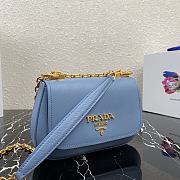 PRADA | Blue Saffiano leather shoulder bag - 1BD275 - 22x14x6.5cm - 3