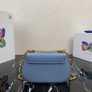 PRADA | Blue Saffiano leather shoulder bag - 1BD275 - 22x14x6.5cm - 2