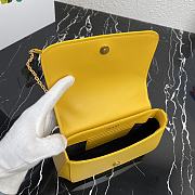 PRADA | Yellow Saffiano leather shoulder bag - 1BD275 - 22x14x6.5cm - 5