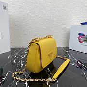 PRADA | Yellow Saffiano leather shoulder bag - 1BD275 - 22x14x6.5cm - 2
