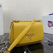 PRADA | Yellow Saffiano leather shoulder bag - 1BD275 - 22x14x6.5cm - 3