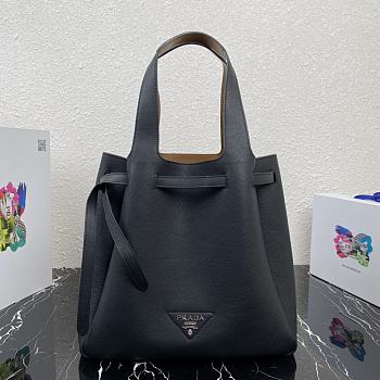 PRADA | Black Leather tote - 1BG339 - 35x34x16cm