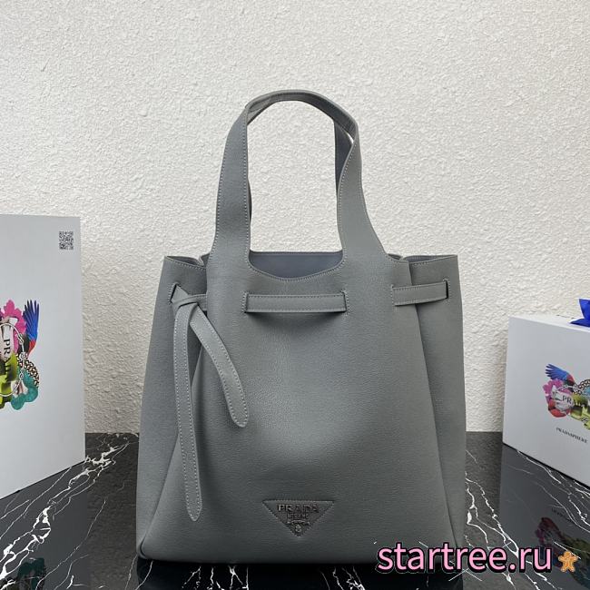 PRADA | Gray Leather tote - 1BG339 - 35x34x16cm - 1