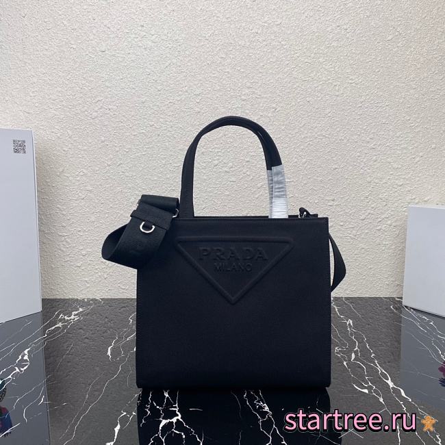 PRADA | Black Drill tote bag - 1BG382 - 26x23.5x9cm - 1