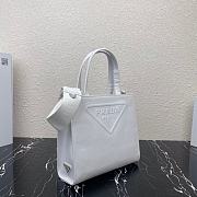 PRADA | White Drill tote bag - 1BG382 - 26x23.5x9cm - 3