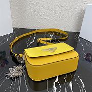 PRADA | Yellow Nylon and leather shoulder bag - 1BD263 - 21x16x6.5cm - 2