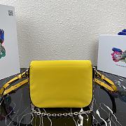 PRADA | Yellow Nylon and leather shoulder bag - 1BD263 - 21x16x6.5cm - 6