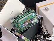 CHANEL | Vanity Case Small Filigree Silver Hardware Green PVC - 13x17x7cm - 4