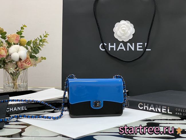 CHANEL | Plexi Mini Blue Evening Bag - AS2534 - 8 × 12 × 5 cm - 1