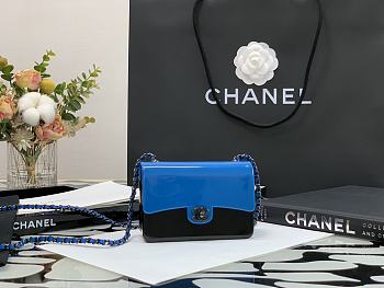 CHANEL | Plexi Mini Blue Evening Bag - AS2534 - 8 × 12 × 5 cm
