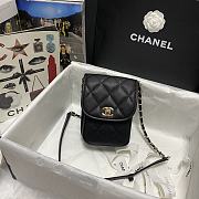 CHANEL | Mini Black Messenger Bag - AS2540 - 17×13×6cm - 1