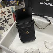 CHANEL | Mini Black Messenger Bag - AS2540 - 17×13×6cm - 4