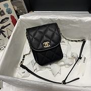 CHANEL | Mini Black Messenger Bag - AS2540 - 17×13×6cm - 3