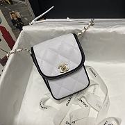 CHANEL | Mini White Messenger Bag - AS2540 - 17×13×6cm - 1