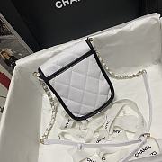 CHANEL | Mini White Messenger Bag - AS2540 - 17×13×6cm - 3