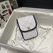 CHANEL | Mini White Messenger Bag - AS2540 - 17×13×6cm - 5